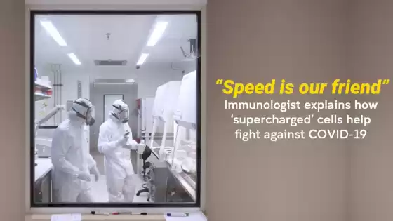 'Speed ​​is our friend': Ipinaliwanag ng immunologist kung paano nakakatulong ang 'supercharged' na mga cell na labanan ang COVID-19